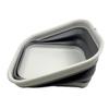 SAMMART 12L (3.17 Gallon) Collapsible Tub - Foldable Dish Tub - Portable Washing Basin - Space Saving Plastic Washtub (1, Grey/Dark Grey) view 3