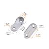 LAPXSNZD Oval Closet Rod End Supports Flanges Socket for 18x35mm Rods Pack of 20 view 4