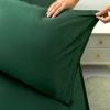 Ersmak Satin Pillowcase Queen Set of 2, Ultra Soft & Silky Satin Pillow Cases for Hair and Skin, Wrinkle Fade Resistant Pillow Covers with Envelope Closure (Dark Green) view 4