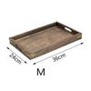 1 Piece Retro Wooden Pallet Rectangular Storage Trays Hotel Dessert Dinner Tea Food Tableware Serving Tray Home Kitchen Tool (M) view 2
