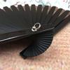 DUO ER Folding Hand Held Fan with Tassels Chinese Classical Ink Painting Retro Style for Wedding Dancing Church Party Gifts (Color : A) view 3