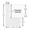 Texas Art Canvas Floater Frame for 1to 1.25Deep Gallery-Wrapped Canvas, Floating Picture Frame for Oil Paintings, Prints and Wall Art, PS Wood-Look Frames with Hanging Kit 16x32 inch White view 3