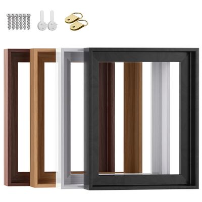 Texas Art Canvas Floater Frame for 1to 1.25Deep Gallery-Wrapped Canvas, Floating Picture Frame for Oil Paintings, Prints and Wall Art, PS Wood-Look Frames with Hanging Kit 18x32 inch Light Oak