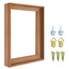 Texas Art Canvas Floater Frame for 1to 1.25Deep Gallery-Wrapped Canvas, Floating Picture Frame for Oil Paintings, Prints and Wall Art, PS Wood-Look Frames with Hanging Kit 16x30 inch Light Oak view 1