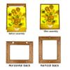 Texas Art Canvas Floater Frame for 1to 1.25Deep Gallery-Wrapped Canvas, Floating Picture Frame for Oil Paintings, Prints and Wall Art, PS Wood-Look Frames with Hanging Kit 16x30 inch Light Oak view 2