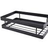 Hoshen Kitchen Hanging Buckle Spice Rack, Wrought Iron Coating Storage Rack, Wall-Mounted Spice Bottle Jam Storage Rack, Bathroom Storage Rack1 Piece Black35CM view 2