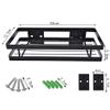 Hoshen Kitchen Hanging Buckle Spice Rack, Wrought Iron Coating Storage Rack, Wall-Mounted Spice Bottle Jam Storage Rack, Bathroom Storage Rack1 Piece Black35CM view 4