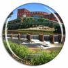 Greenville Falls Park on The Reedy South Carolina USA Fridge Magnet Travel Gift Souvenir Collection 3D Crystal Glass view 1