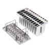 20PCS Stainless Steel Frozen Ice Cream Molds Ice Cream Pop Maker Freezer Tray,Commercial Ice Cream Stick Holder 0.8mm Silver view 1