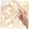 4pcs Wood Carved Corner Onlay for Cabinets Headboards Beige view 3