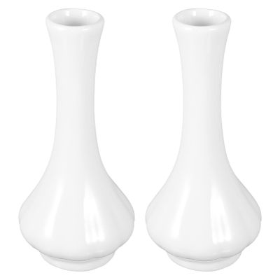 2pcs Decorative Porcelain for Flower Arrangements Decor Centerpieces Stylish Dining Table Ornaments for Housewarming and Office Spaces
