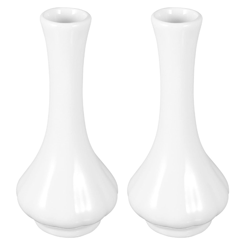 2pcs Decorative Porcelain for Flower Arrangements Decor Centerpieces Stylish Dining Table Ornaments for Housewarming and Office Spaces
