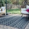 Well Woven Medusa Nord Moroccan Tribal Indoor/Outdoor Blue Flatweave 3'11" x 5'3" Area Rug view 4