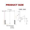 LYLFF Silver Drop-Down Wardrobe Hanging Rail, Adjustable Wall-Mounted Wardrobe Slide Rail Soft Reset, Saving Space, Load-Bearing 35kg (Size : 450-600mm) view 2