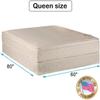 DS USA Comfort Pedic Firm PillowTop (Eurotop) Mattress Set with Metal Bed Frame - Sleep System with Enhanced Cushion Support, Longlasting Comfort, Orthopedic (Queen 60"x80"x11") view 2