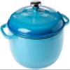 Lodge Essential Enamel Cast Iron Dutch Oven - Perfect for Bread Baking, Braising, Marinating & Slow Cooking - Features Moisture-Sealing Lid & Dual Handles - Kitchen Essentials - 6 Quarts - Cornflower Blue view 1