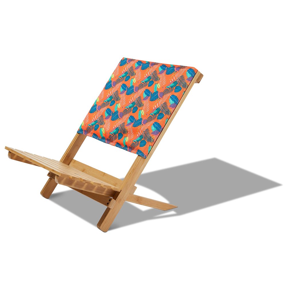 DUCKCOVERS Bamboo Beach Chair, Pool Party Flamingo