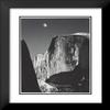 ArtDirect Ansel Adams 20x24 Black Modern Framed and Double Matted Art Print Titled Moon and Half Dome, Yosemite Valley view 2