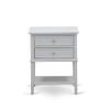 East West Furniture FN08K-2VL14 3-Piece Platform King Size Bedroom Set with 1 Mid Century Bed and 2 Night Stands - Reliable and Durable Manufacturing - Mist Beige Linen Fabric view 4