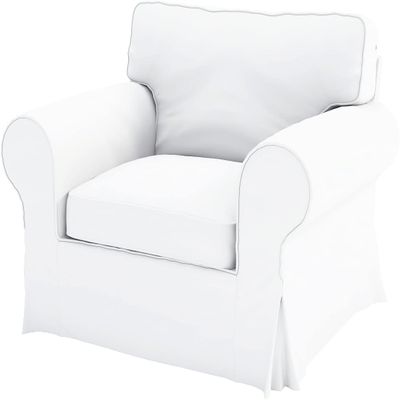 The Heavy Cotton Ektorp Sofa Cover Replacement is Made Compatible for IKEA Ektorp Armchair (White Chair)