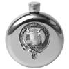 Tweedie 5 oz Round Clan Crest Scottish Badge Flask view 1