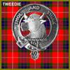 Tweedie 5 oz Round Clan Crest Scottish Badge Flask view 2