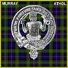 Murray (Savage) 5 oz Round Clan Crest Scottish Badge Flask view 2