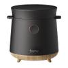 Banu Mini Low Carb Rice Cooker Japanese Low Carb Rice Cooker 3 Cups (white rice), 1 Cup (Low carb rice) Uncooked with Stainless Steel Steamer, Rice Maker Low Sugar Rice Function, 24H Delay Timer & Auto Keep Reduce One-Touch Cooking - Black view 1