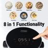 Banu Mini Low Carb Rice Cooker Japanese Low Carb Rice Cooker 3 Cups (white rice), 1 Cup (Low carb rice) Uncooked with Stainless Steel Steamer, Rice Maker Low Sugar Rice Function, 24H Delay Timer & Auto Keep Reduce One-Touch Cooking - Black view 3