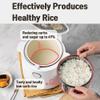 Banu Mini Low Carb Rice Cooker Japanese Low Carb Rice Cooker 3 Cups (white rice), 1 Cup (Low carb rice) Uncooked with Stainless Steel Steamer, Rice Maker Low Sugar Rice Function, 24H Delay Timer & Auto Keep Reduce One-Touch Cooking - Black view 4