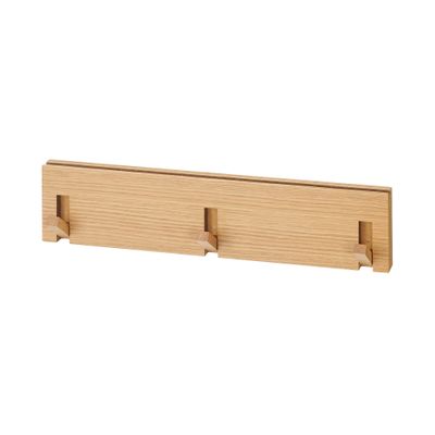  Muji 44505083 Wall Furniture Hanger, Oak Wood, Width 17.3 x Depth 1.0 x Height 3.9 inches (44 x 2.5 x 10 cm)
