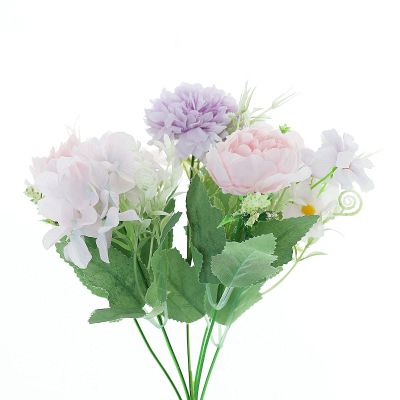 2 Pack Peonies Artificial Flowers, Lavender Silk Peonies for Home Decoration and Wedding Bride Bouquet, Fake Peony Flowers Bulk as Crafts DIY Fake Plants Without Vase