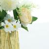 2 Pack Peonies Artificial Flowers, Ivory Silk Peonies for Home Decoration and Wedding Bride Bouquet, Fake Peony Flowers Bulk as Crafts DIY Fake Plants Without Vase view 3