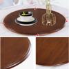 LKP Wood Lazy Susan 24-35 Inch Round Rotating Turntable Kitchen Dining Table Swivel Tray Tabletop Wooden Serving Plate Rotatable Display Serving Tray view 2