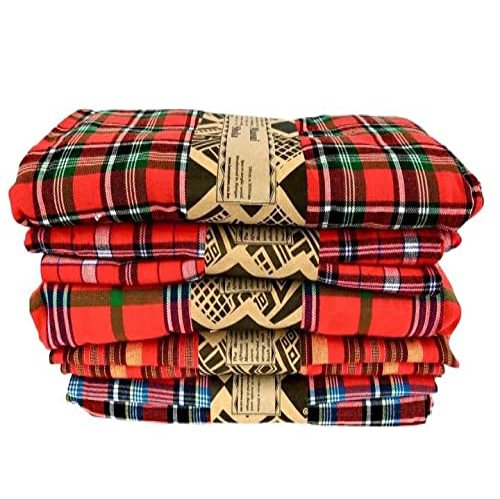1 African Maasai Shuka/Maasai Fabrics/Kenyan Kikoy/Maasai Throw Blanket/ Masai Travel Blanket/kikoi/ Sarong/ Couch,Sofa, Picnic, Beach Throw Blanket, Shawl