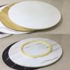 LKP Wood Rotating Turntable Dining Table Lazy Susan Serving Tray Round Revolving Serving Plate Kitchen Wooden Rotating Tray 20inch-35inch view 3