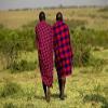 2 African Maasai Shuka/Maasai Fabrics/Kenyan Kikoy/Maasai Throw Blanket/ Masai Travel Blanket/kikoi/ Sarong/ Couch,Sofa, Picnic, Beach Throw Blanket, Shawl view 3