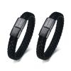 zeqingjw Cremation Memorial Urn Bracelet Made of Genuine Leather, Stainless Steel Cremation Bangle Keepsake Urn Bracelet for Ashes view 1
