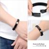 zeqingjw Cremation Memorial Urn Bracelet Made of Genuine Leather, Stainless Steel Cremation Bangle Keepsake Urn Bracelet for Ashes view 2