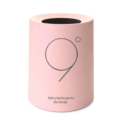 Garbage Bin for Kitchen Trash Can Home Creative Living Room Bathroom Bedroom Kitchen 12L Plastic Coverless Wastebasket Storage Bin Garbage storage bucket Wastebasket Recycling Bin ( Color : Pink )