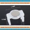 QNIAIE 100Pcs Magnetic Christmas Light Clips,Extra Strong Magnetic Outdoor Lighting Hooks,Patio Lighting, Christmas Tree, Edison Globe String Lights view 3
