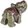 Amogeeli 1.5 Inches Healing Crystal Elephant Figurine, Hand-Carved Trunk Up Elephant Stone Animal Statue Home Decoration for Luck & Wealth view 2