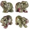 Amogeeli 1.5 Inches Healing Crystal Elephant Figurine, Hand-Carved Trunk Up Elephant Stone Animal Statue Home Decoration for Luck & Wealth view 4