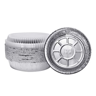 (240 Pack) Premium 8-Inch Round Foil Pans with Plastic Dome Lids l Heavy Duty l Disposable Aluminum Tin for Roasting, Baking, or Cooking