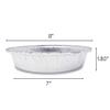(240 Pack) Premium 8-Inch Round Foil Pans with Plastic Dome Lids l Heavy Duty l Disposable Aluminum Tin for Roasting, Baking, or Cooking view 3