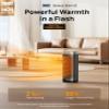 DREO Space Heaters for Indoor Use Large Room, 70  Oscillation, Fast Heating Ceramic Electric with Digital Thermostat, Remote Control, 1-12H Timer, Overheat Protection, Safety Heater for Bedroom view 2