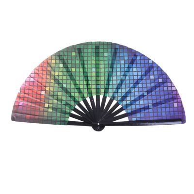 DUO ER 33cm Large Size Cloth Fan Foldable Fan Stage Show Decorative Fan Dancing Fan