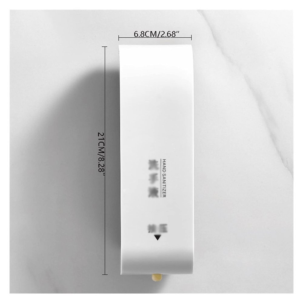 BDPP Adhesive Soap Dispenser Wall Mounted Manual Soap Dispenser Bathroom Shower Gel Liquid Shampoo Dispenser Holder (Color : White, Size : Single Head)