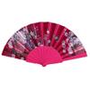 DUO ER Folding Fans Retro Print Chinese Style Dance Wedding Hand Fan Lace Folding Held Flower Fans Decorative (Color : Hot Pink) view 1