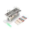 20PC Stainless Steel Frozen Ice Cream Mo-lds Ice Cream Pop Maker Freezer Tray,Commercial Ice Cream Mo-ld Stick Holder 0.8mm,Silver view 4